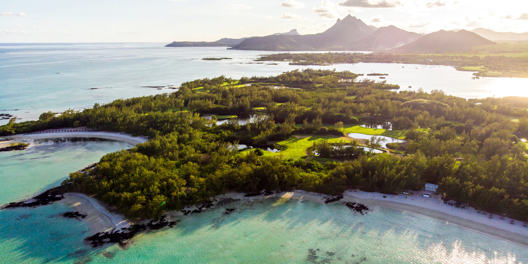 Mauritius-SLTR_Aerial view of Ile aux Cerfs Golf Club