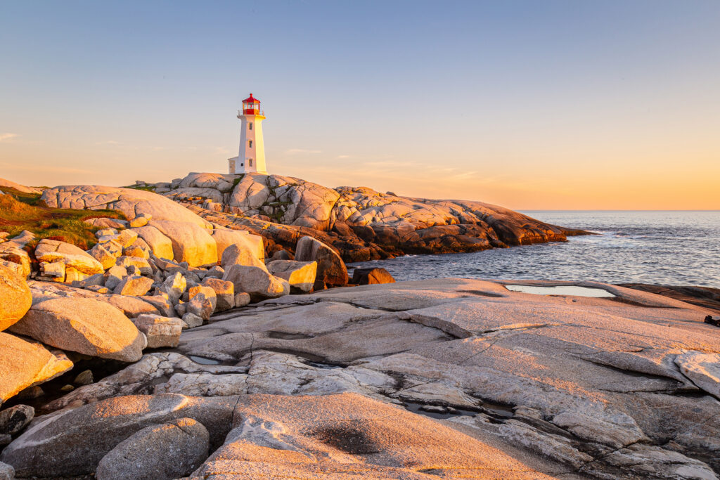 Sunset,Light,And,Colours,By,The,Coast,At,Peggyís,Cove